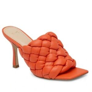 NEW Marc Fisher Dakina Padded Sandal Orange 8.5